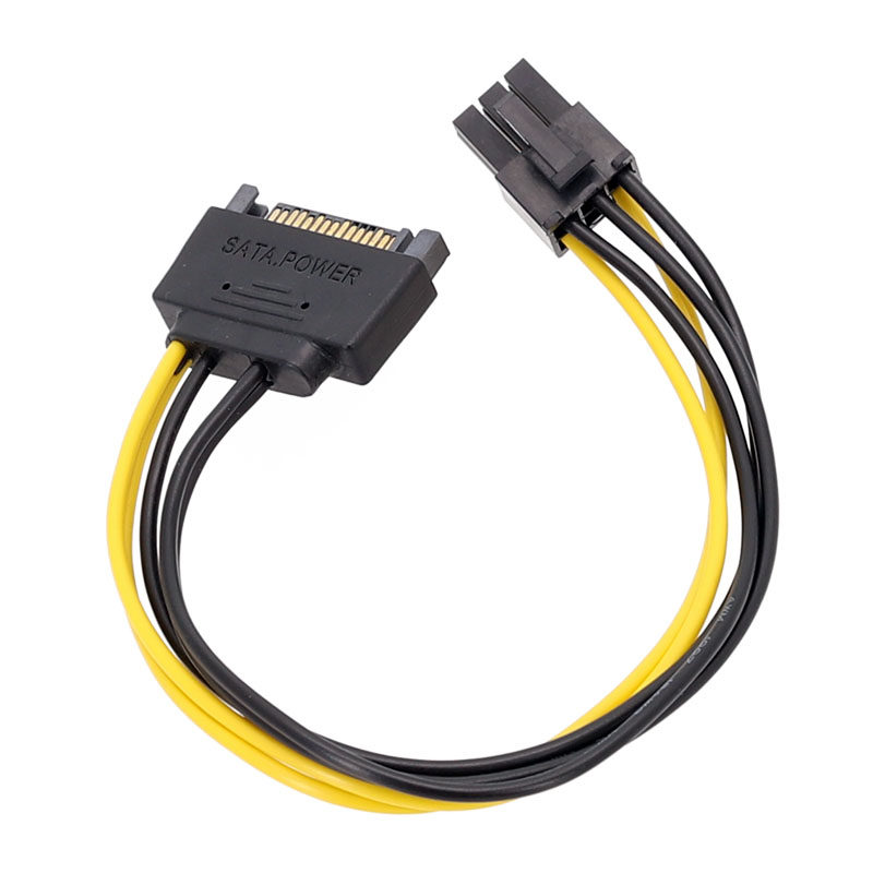 6psata显卡供电电线15p反向电脑转接头连接线连接线