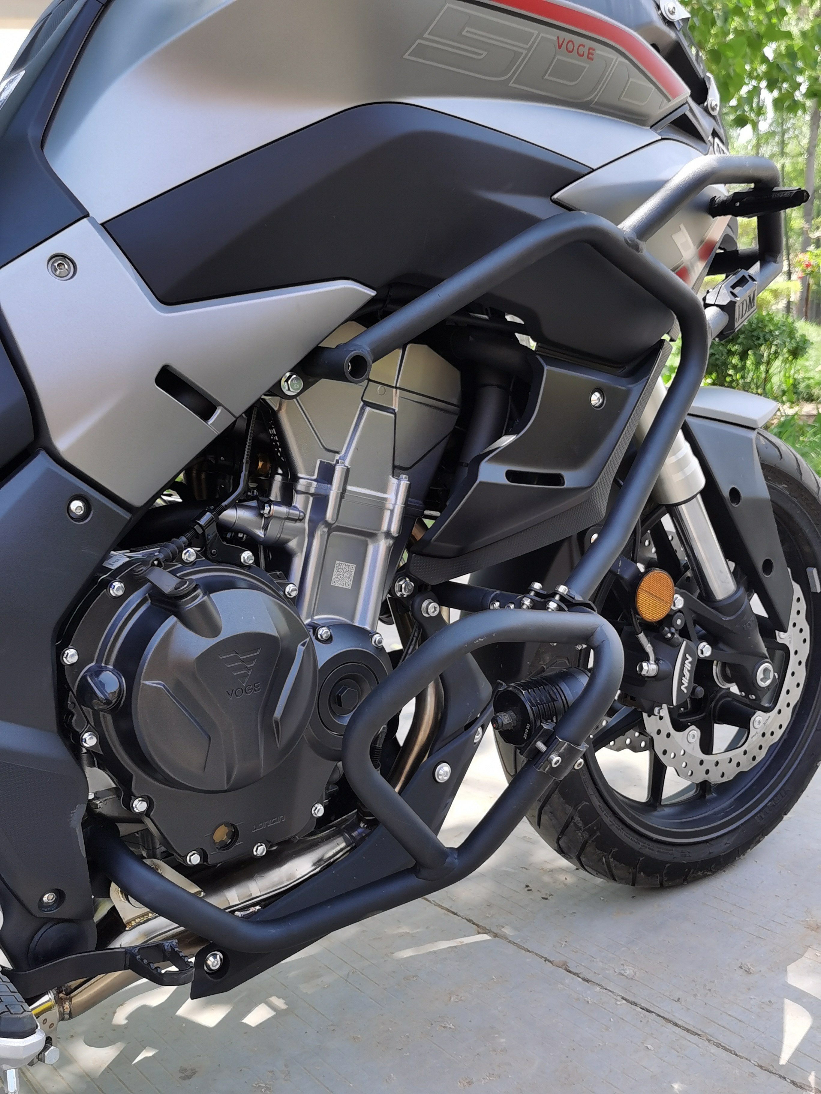 适用于隆鑫无极500ds包围保险杠铝合金三箱大灯水箱摩托车保险杠