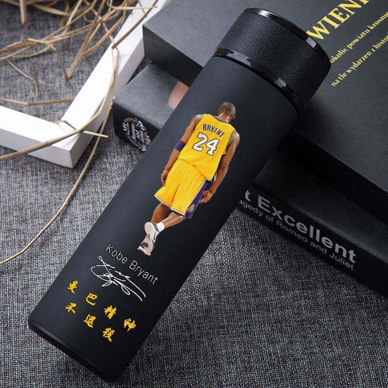 科比纪念品水杯男生曼巴退役杯盖马克实用智能保温杯