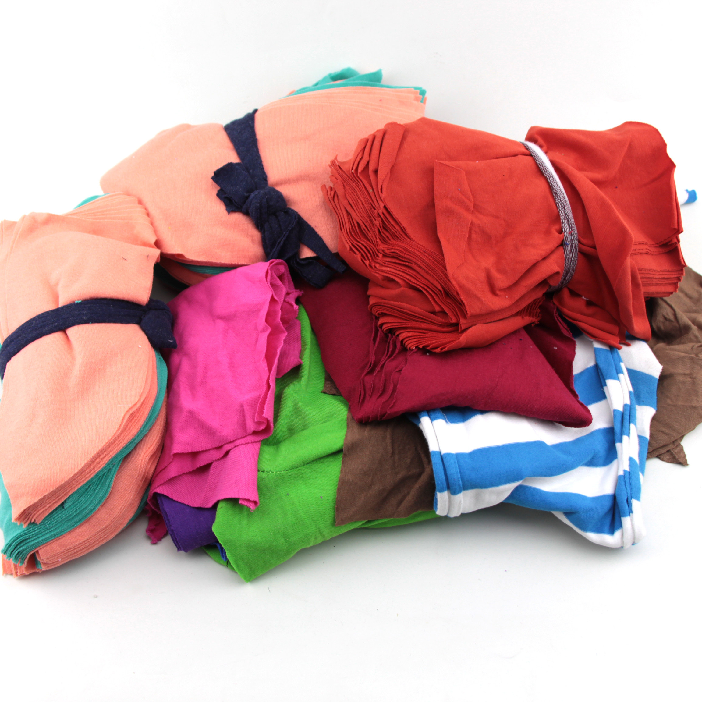 抹布杂色色布擦机布碎纯棉针织碎布工业吸水抹布