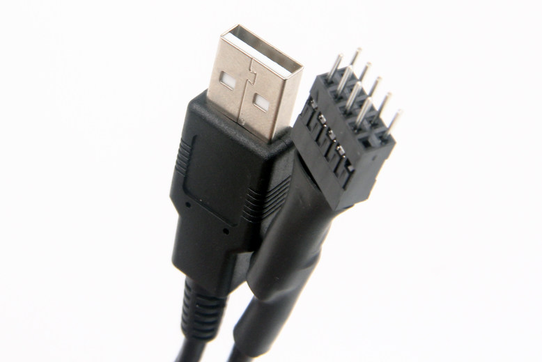 usb公头转主板usb9针带屏蔽20cmtby外置内置usbhub