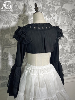 Alice ສາວຕົ້ນສະບັບໃຫມ່ Lolita doll mystery Gothic sleeve ring jacket ເສື້ອກັນຫນາວແຂນຍາວ