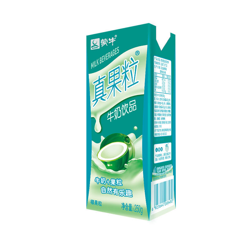 蒙牛真果粒椰果果粒牛奶饮品250ml*12盒 青春有你训练生助力版