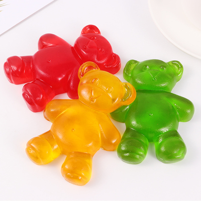 宝奴咪大熊橡皮糖100g果汁qq糖果儿童创意软糖网红零食橡皮糖