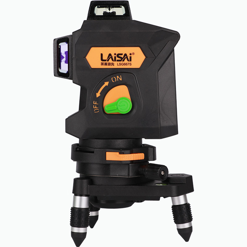 莱赛激光水平仪线贴墙仪蓝绿绿光lsg667s高精度自动调平水平仪