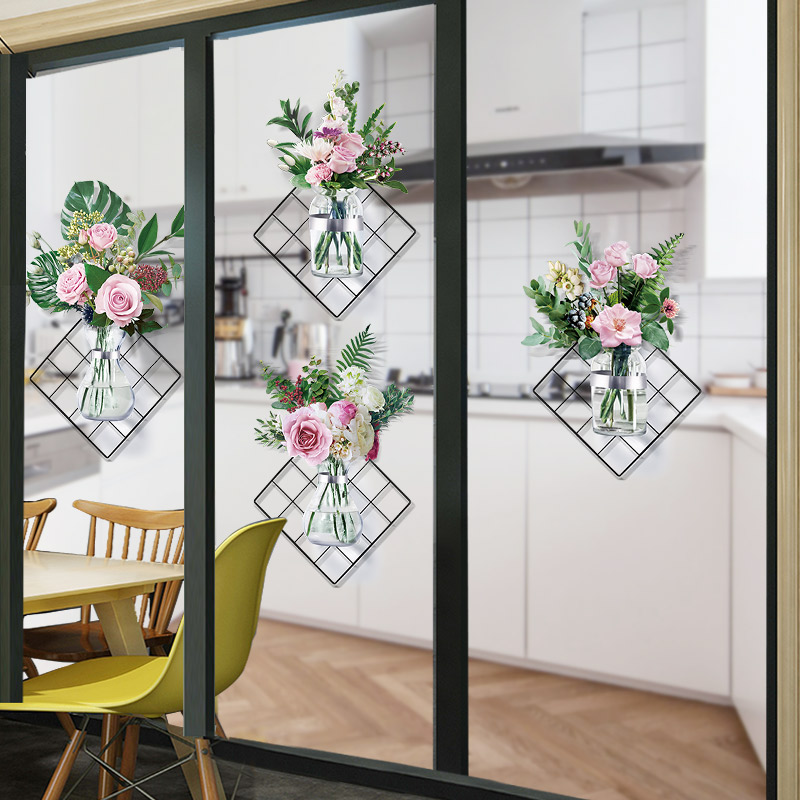 2021新年装饰玻璃门贴纸客厅阳台窗户贴画元旦墙贴