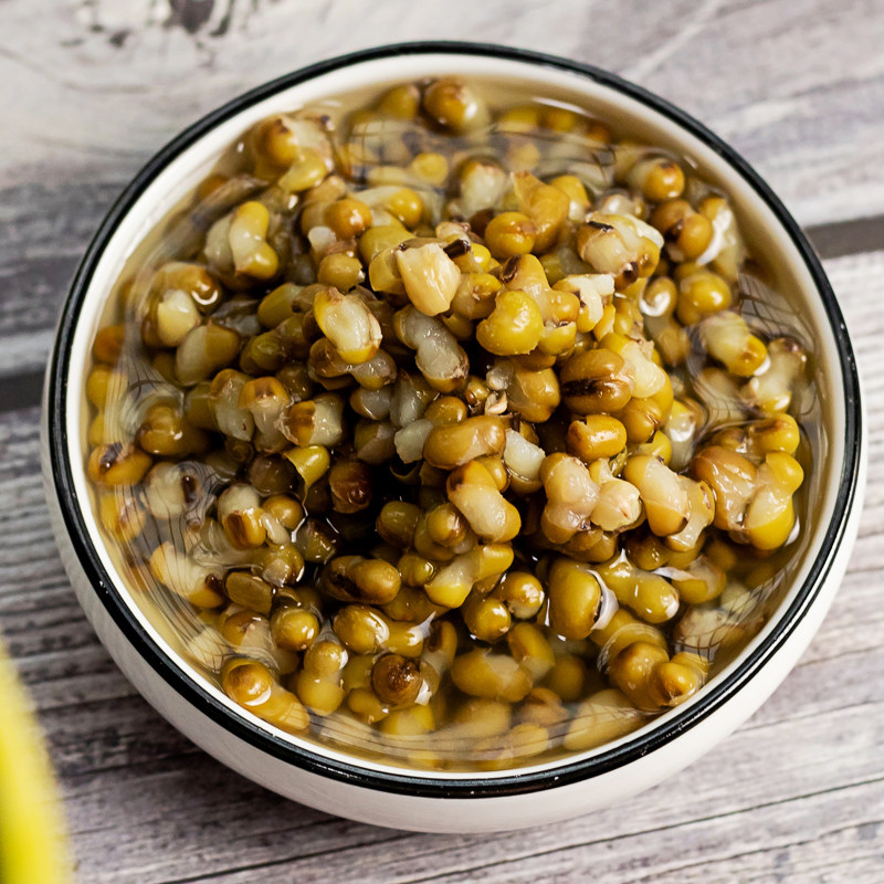 糖纳绿豆1000g袋装即食熟蜜甜品烘焙雪糕冰粥绿豆