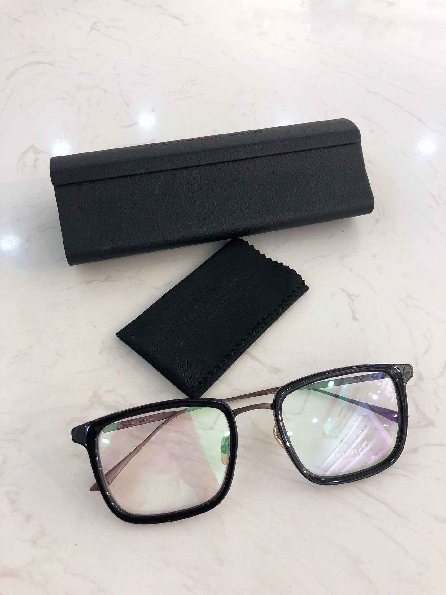 眼镜masunaga增永镜框日本手工近视近视眼方框empire眼镜架