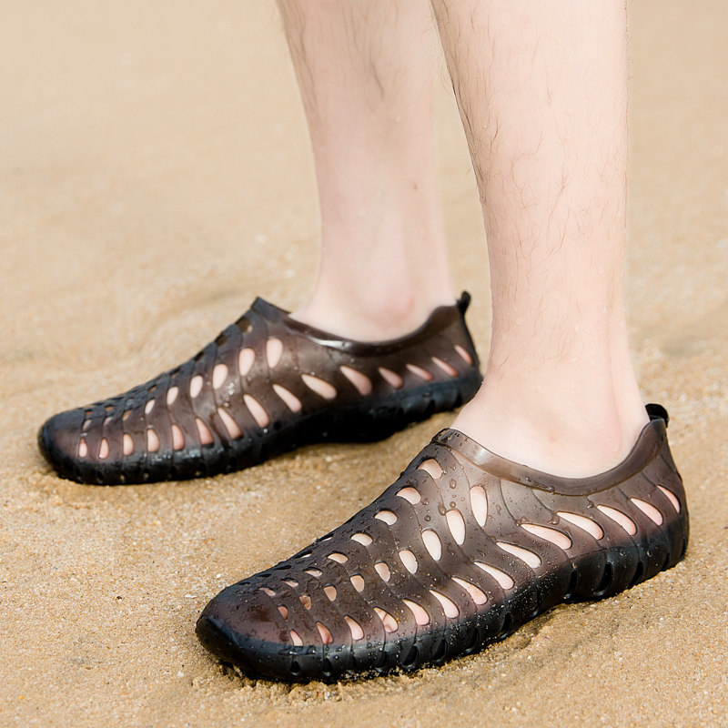 洞洞鞋男情侣凉鞋2020夏季新款包脚休闲果冻鞋男沙溪凉拖鞋沙滩鞋