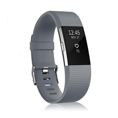 fitbit charge2表带 智能手环替换表带charge 2手表带硅胶透气Fitbit官方同款斜纹男女通用腕带替换带彩色潮 - 图1