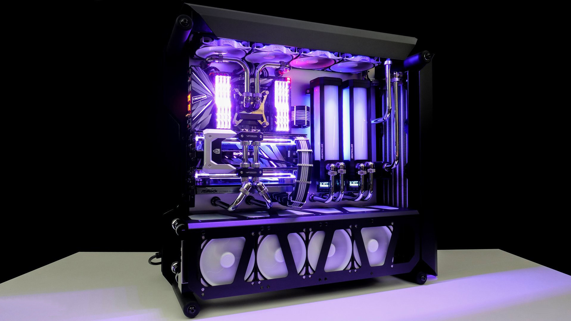 cgk水冷电脑 9900x/rtx2080ti/华硕x299 组装分体式主机 定制mod