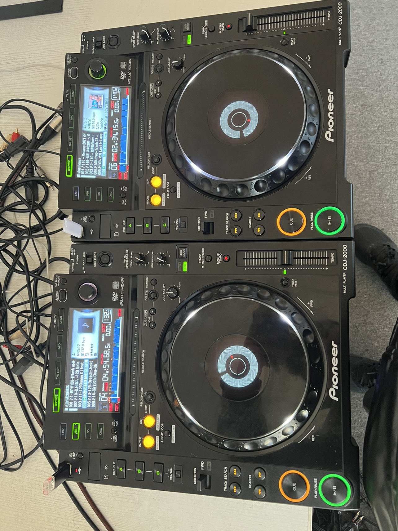 先锋pioneercdj2000djm800混音台一套酒吧dj碟机打碟机