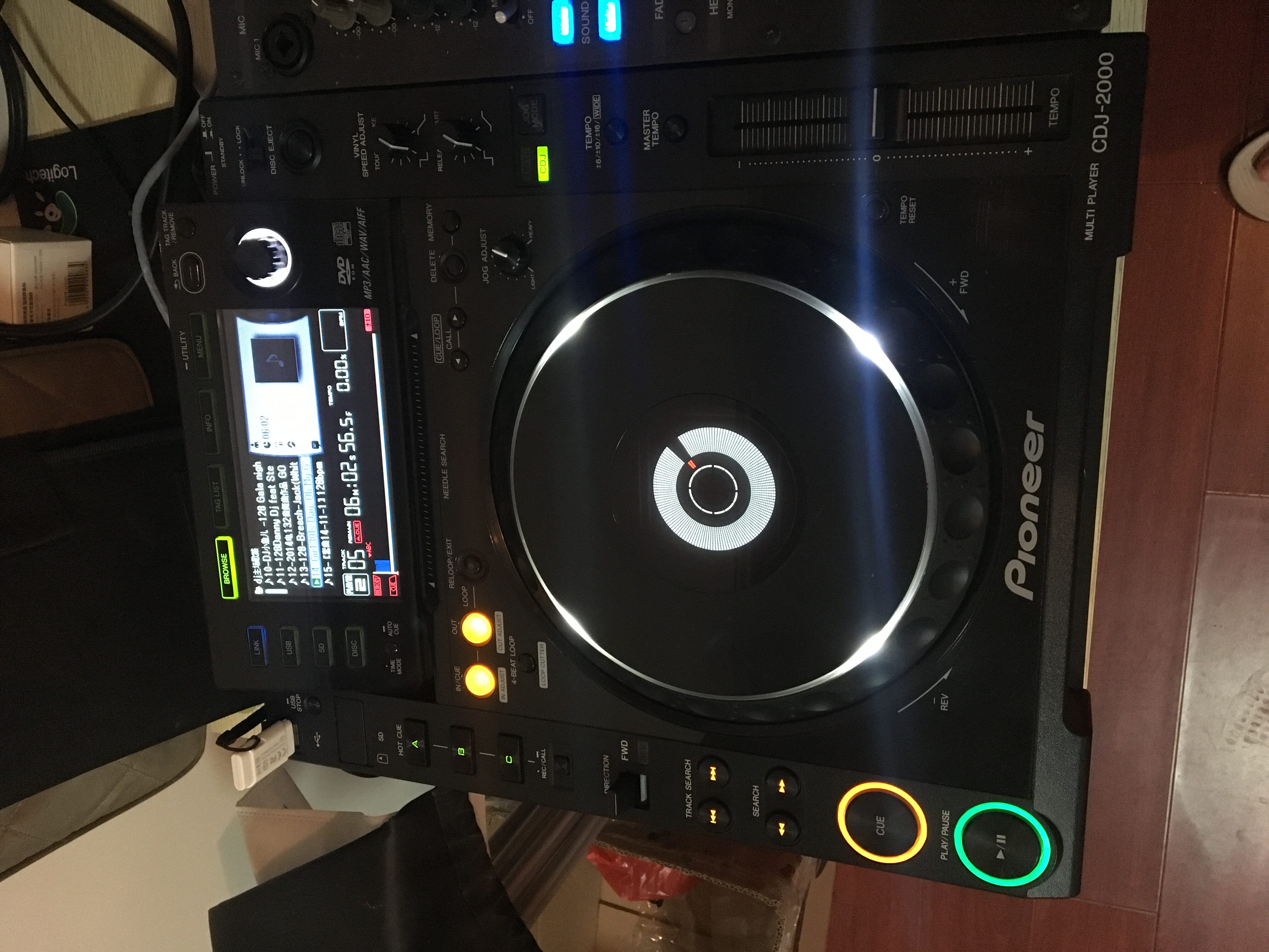 先锋pioneercdj2000djm800混音台一套酒吧dj碟机打碟机