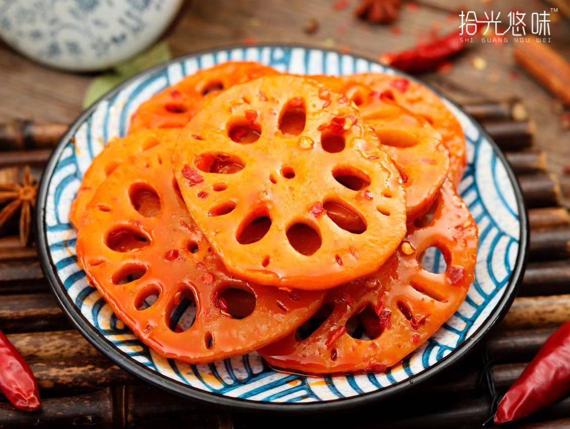 莲藕拾光香辣零食特产湖南包装悠味真空包真空卤味素食