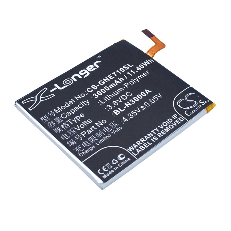 cameronsino适用金立gioneeelifee7l手机电池bln3000a手机电池