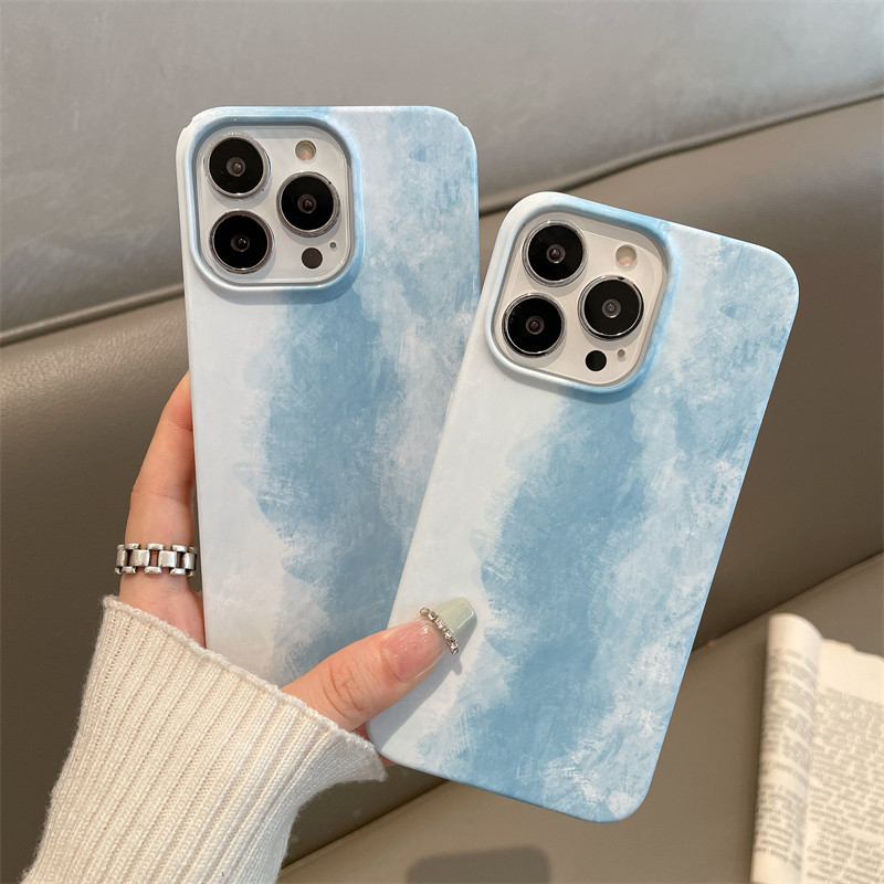 苹果13promax硬壳11男女x/xr套7全包14pro渐变深绿适用苹果13手机壳