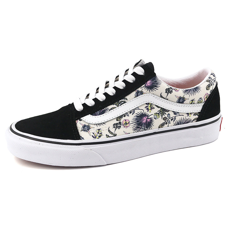 vans范斯2021春季男女女款花卉印花低帮运动运动休闲鞋