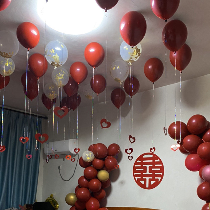 气球丝带彩带飘带绑绳扎带生日装饰婚房布置气球