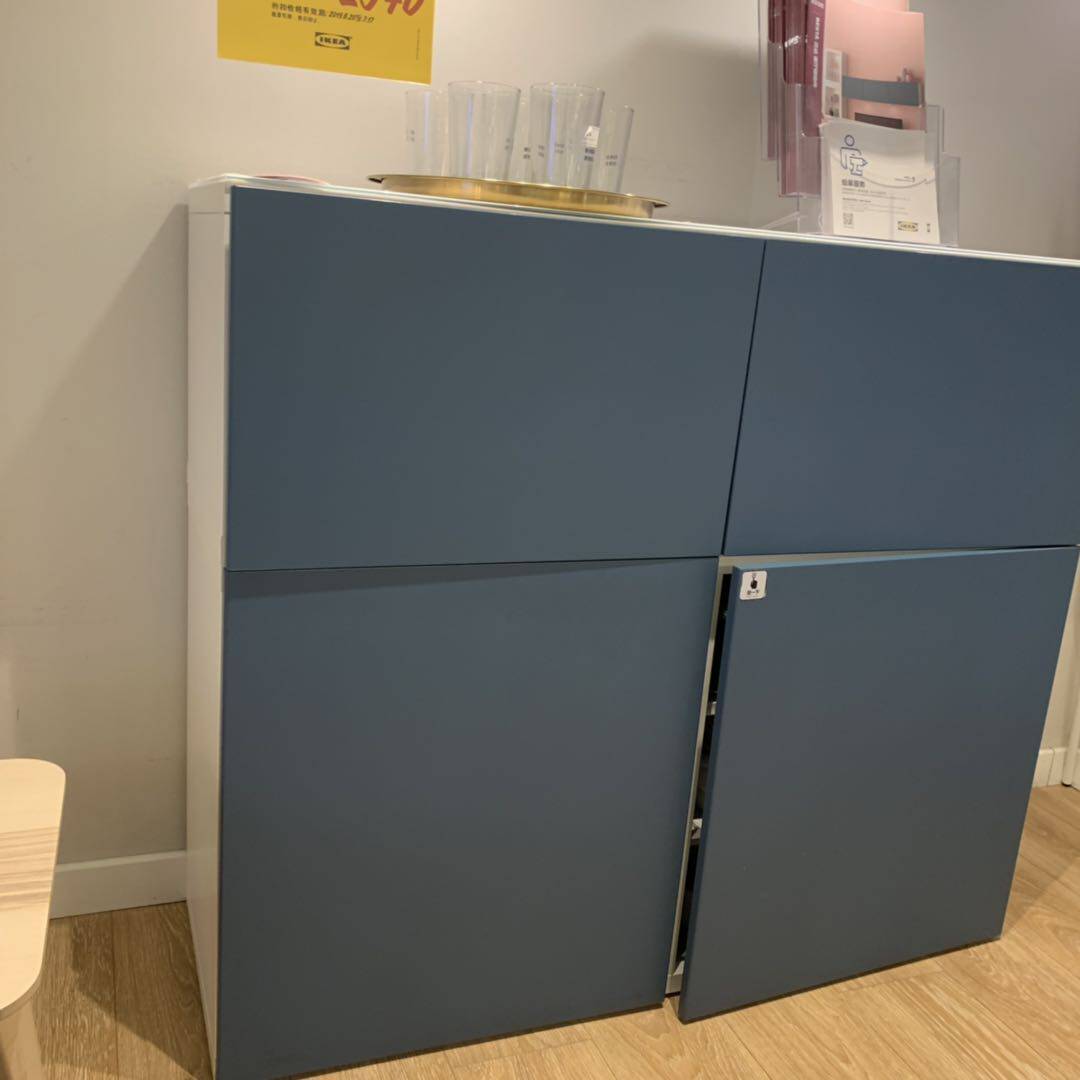 宜家国内代购贝达储物组合带门抽屉储物柜门厅鞋柜