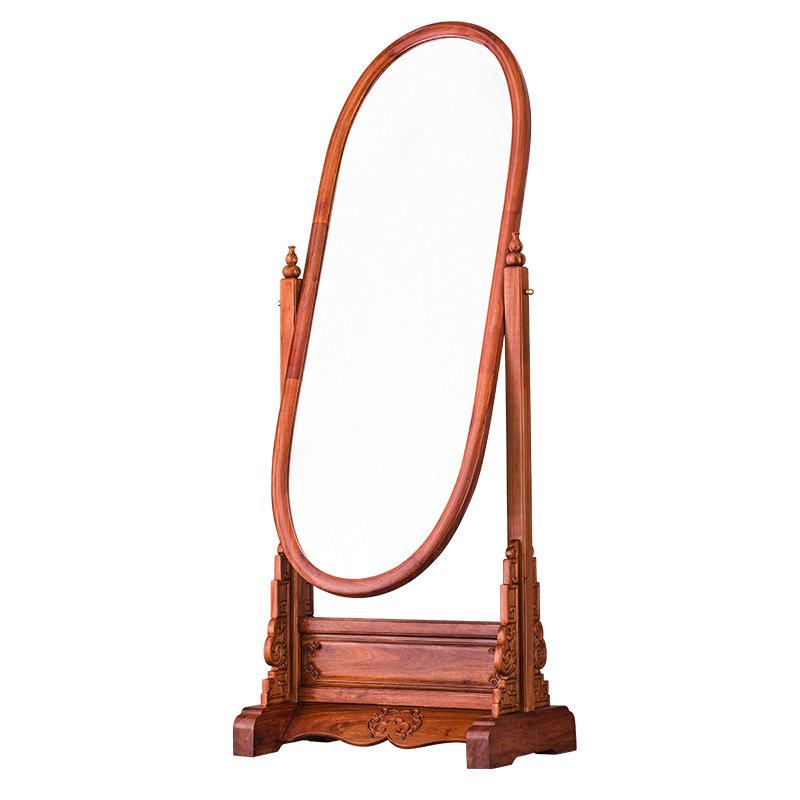 穿衣镜红木家具缅甸花梨新中式中式卧室镜子全身落地穿衣镜