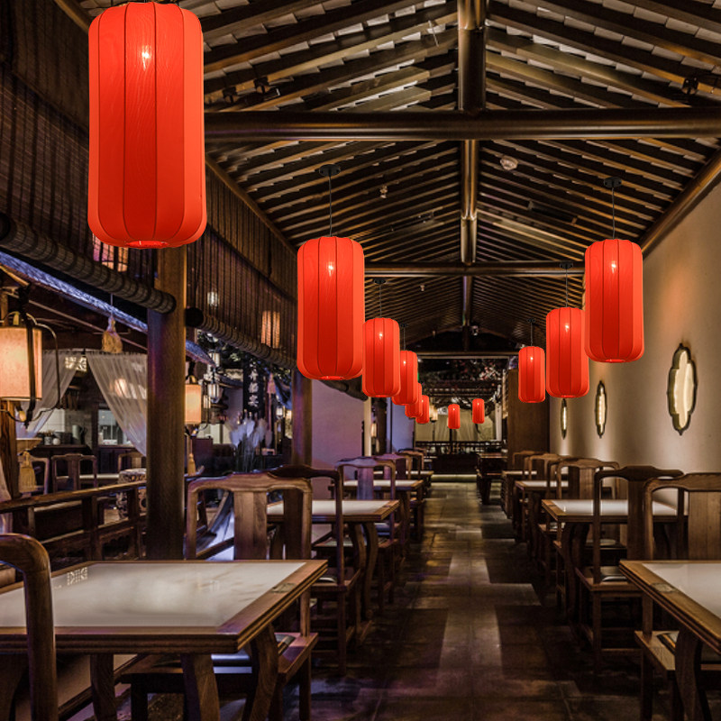 灯笼餐厅仿古定制灯具国风台中阳台饭店火锅店客厅吊灯