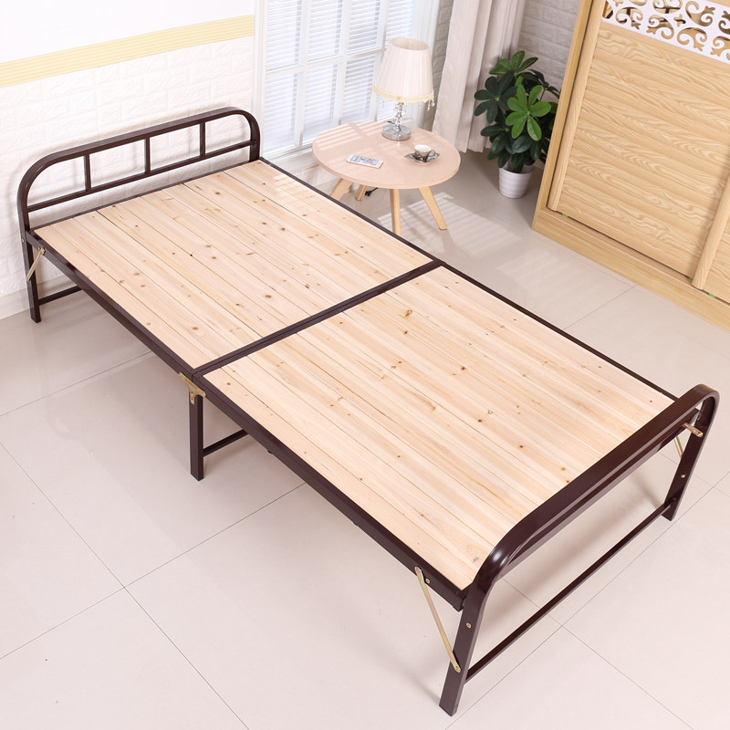 可折叠床单人床家用双人1.2米成人木床简易出租屋木板床午休床