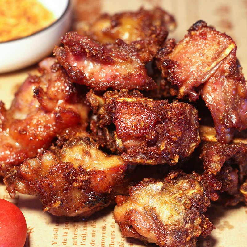 炸鸡5袋沈阳中街qq鸡架油炸骨架每包350g其它