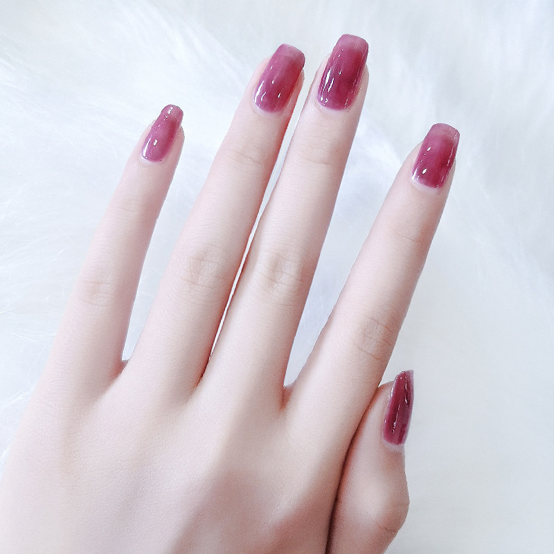 懒人甲油胶果冻裸色系指甲油女持久光疗无毒无味孕妇2020年新款色