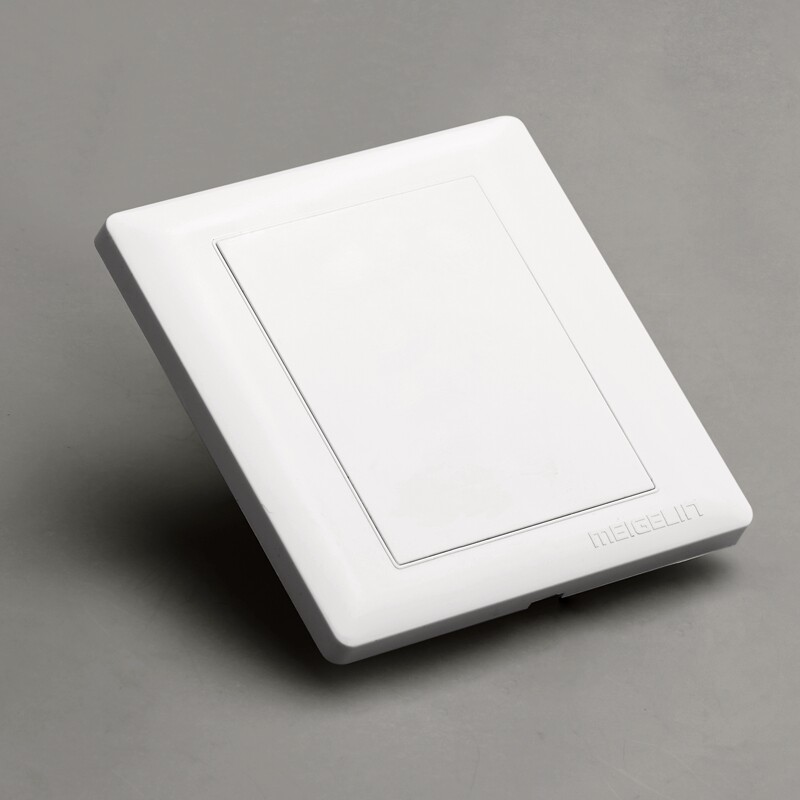 86型暗装雅白开关插座面板 墙壁空白板挡板暗盒盖板 底盒保护面板