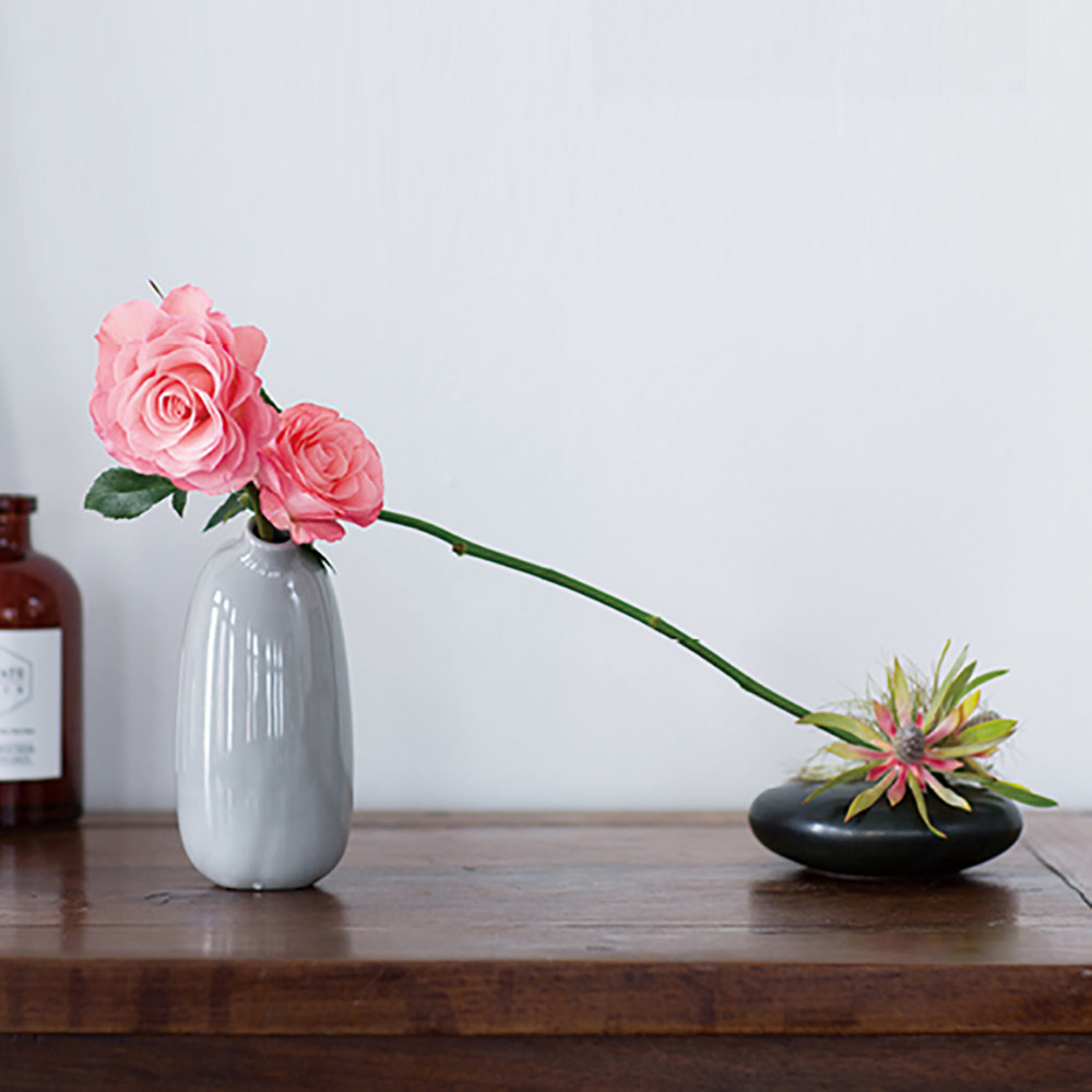 花瓶日本进口kintosacco陶瓷桌上客厅插花摆件花瓶