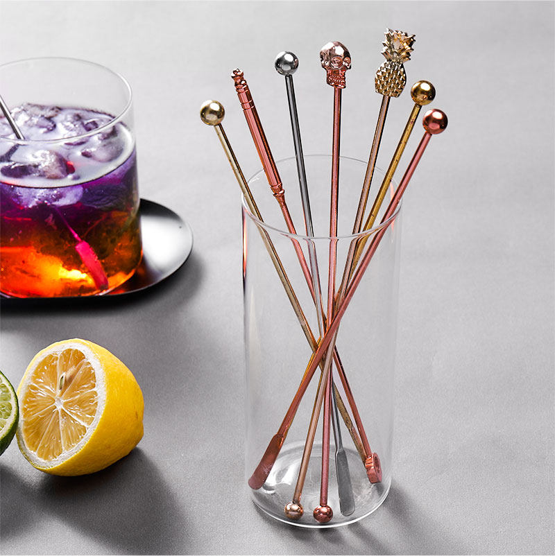 不锈钢搅拌棒饮料调酒长饮搅棒酒吧鸡尾酒果汁冷饮搅拌棒