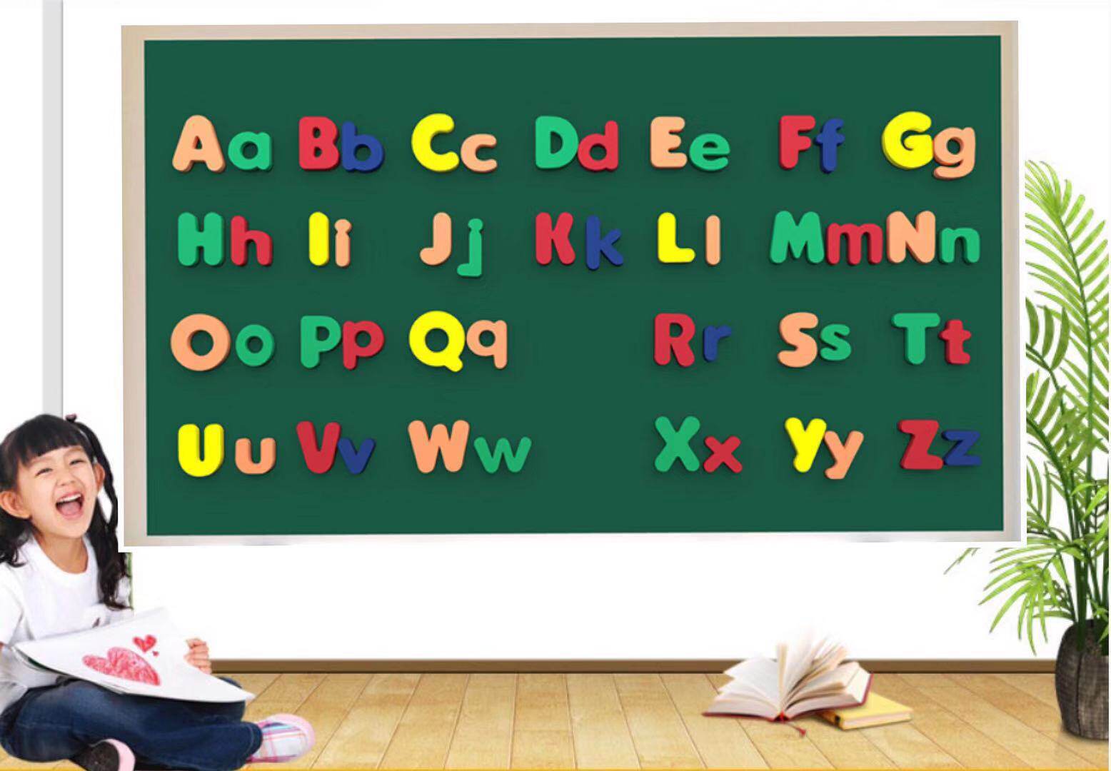 儿童黑板26个大小写英文字母数字拼音教学磁性科学实验