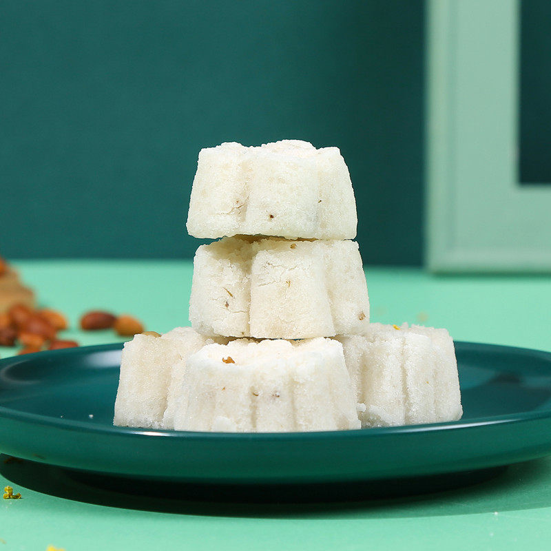 苏式玫瑰猪油方糕苏州老式传统糕团糕点系列传统中式糕点