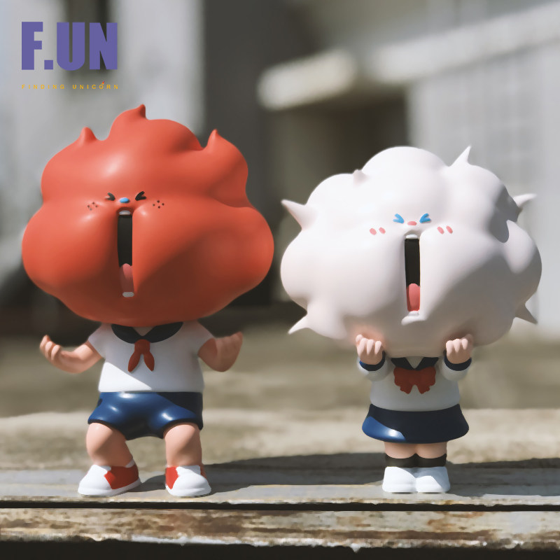 独角兽现货marktoy易燃易炸潮网红可爱少女手办摆件潮玩盲盒