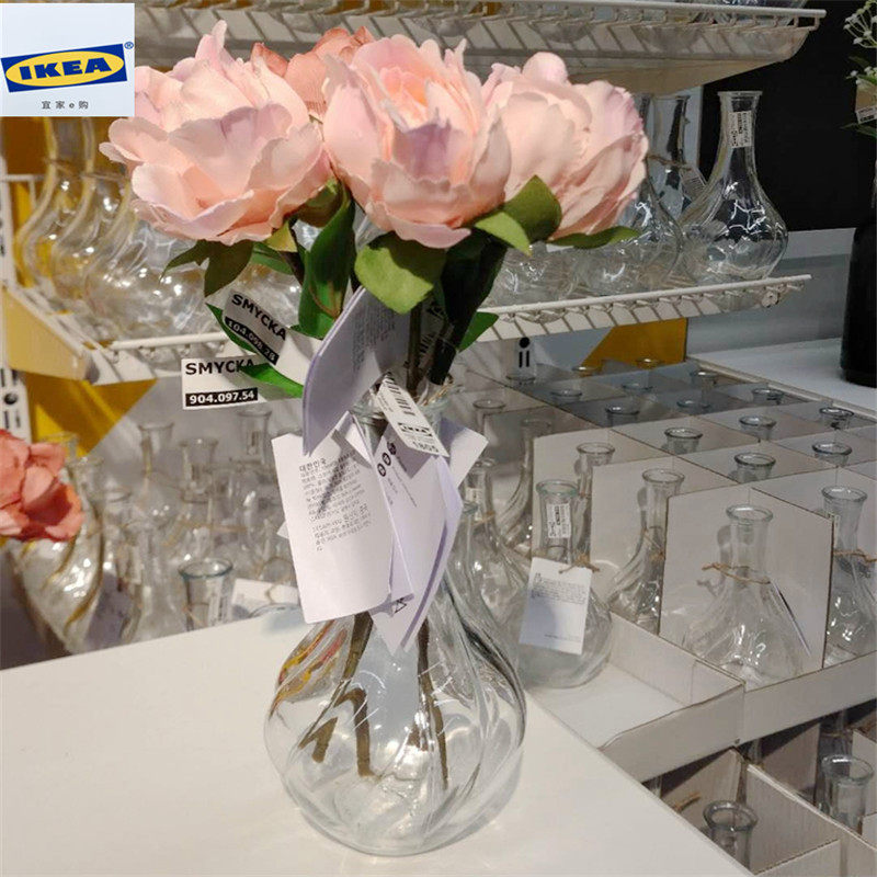 ikea宜家viljestark维利斯塔花瓶玻璃瓶器皿玻璃琉璃容器花瓶