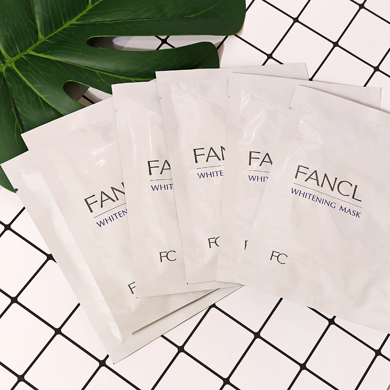 日本专柜fanclwhiteningmask芳珂净白精华美白面膜6片盒