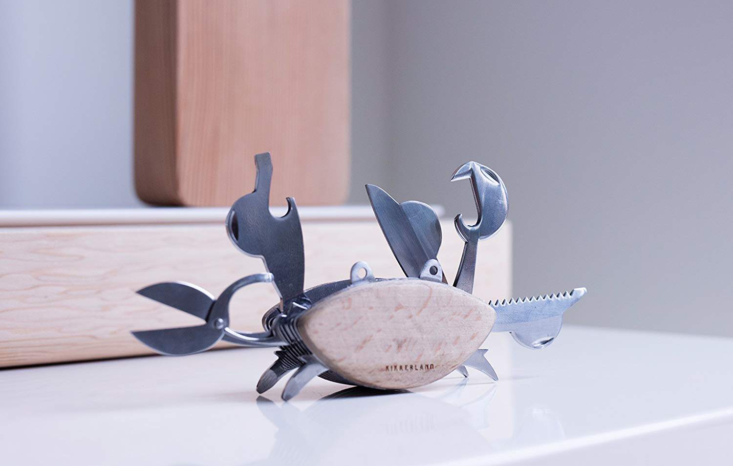 kikkerland多功能创意螃蟹造型厨房工具剪刀开瓶器开罐器其它