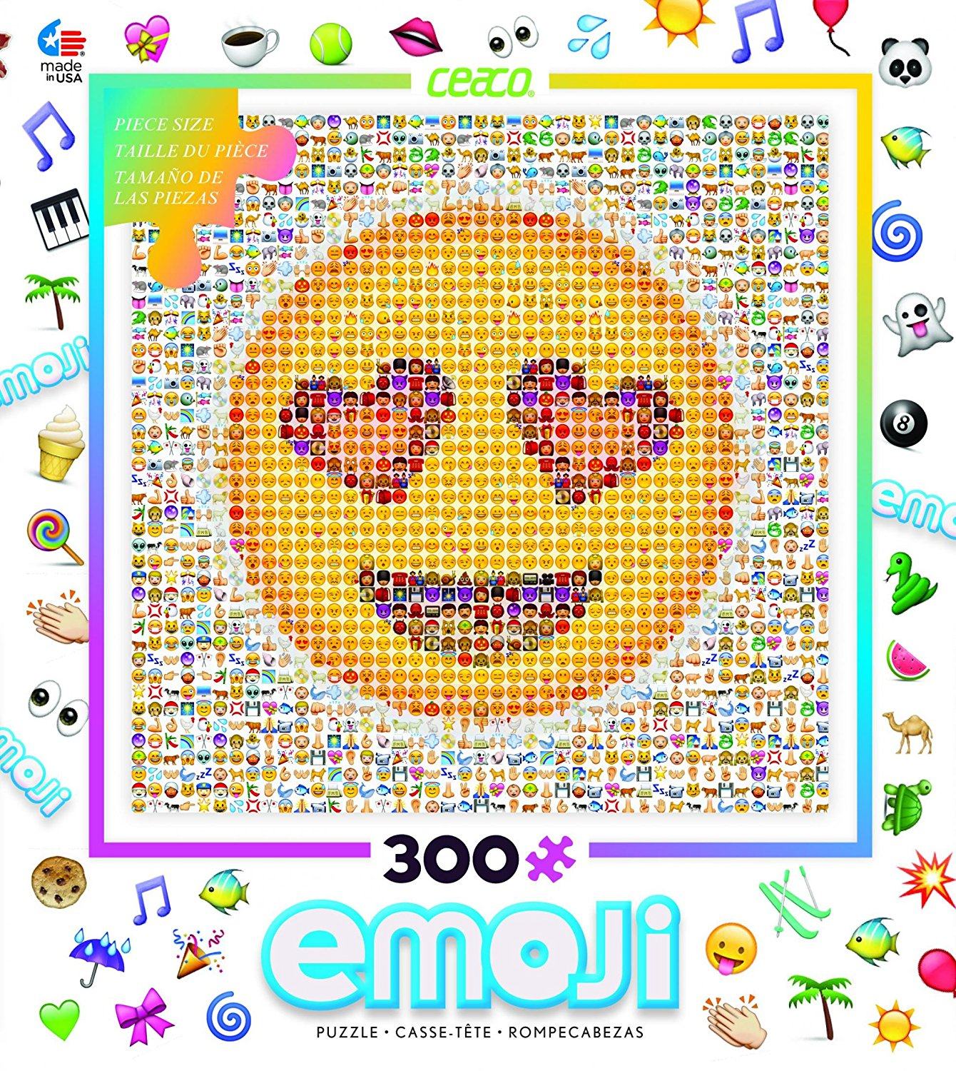 美国emoji表情创意密集高难度挑战复杂笑脸拼图拼图