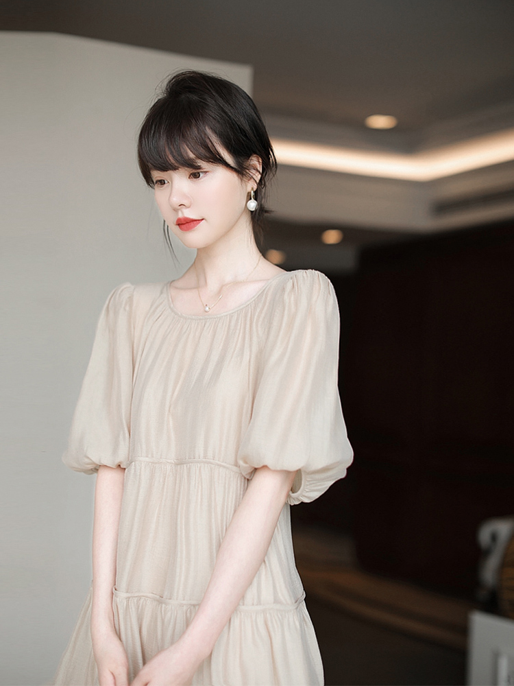 MZOMZO2022夏季新款高级感法式复古连衣裙别致设计感小众显瘦裙子