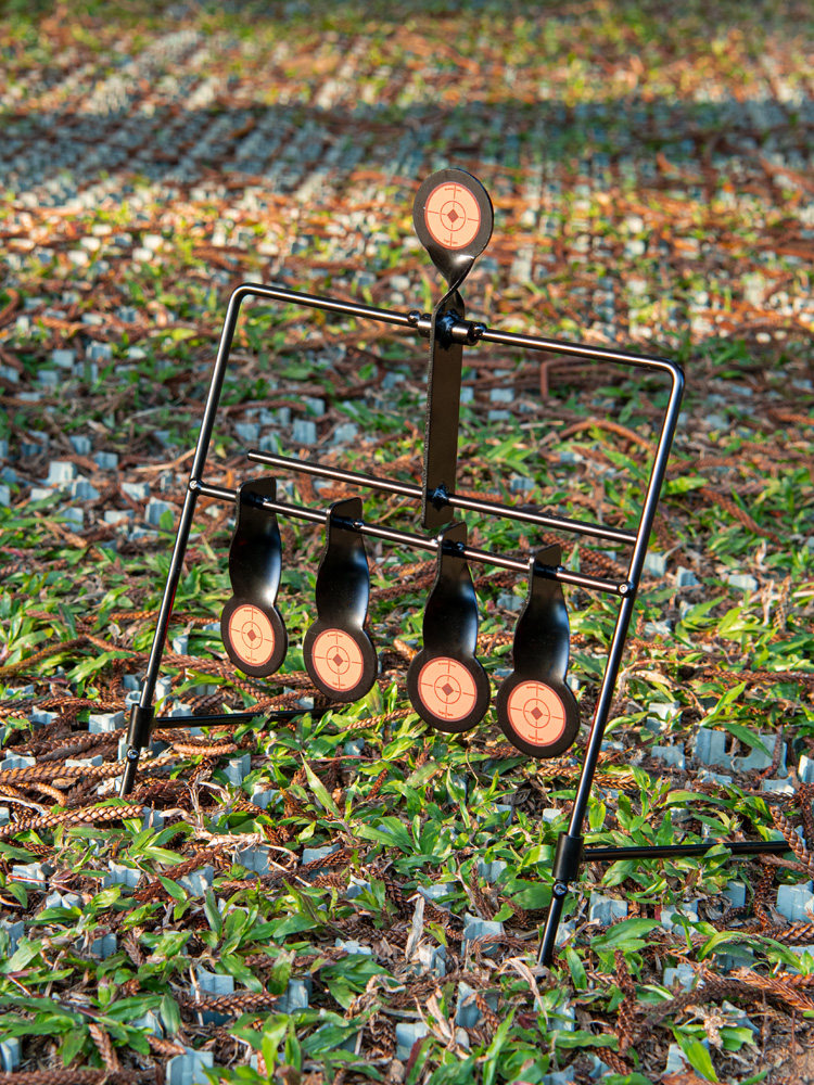 弹弓靶子户外金属自动复位练习靶地靶箱射击其他
