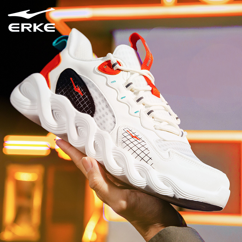 鸿星尔克男鞋运动鞋子2021秋季新款官方旗舰店秋冬透气轻便跑步鞋