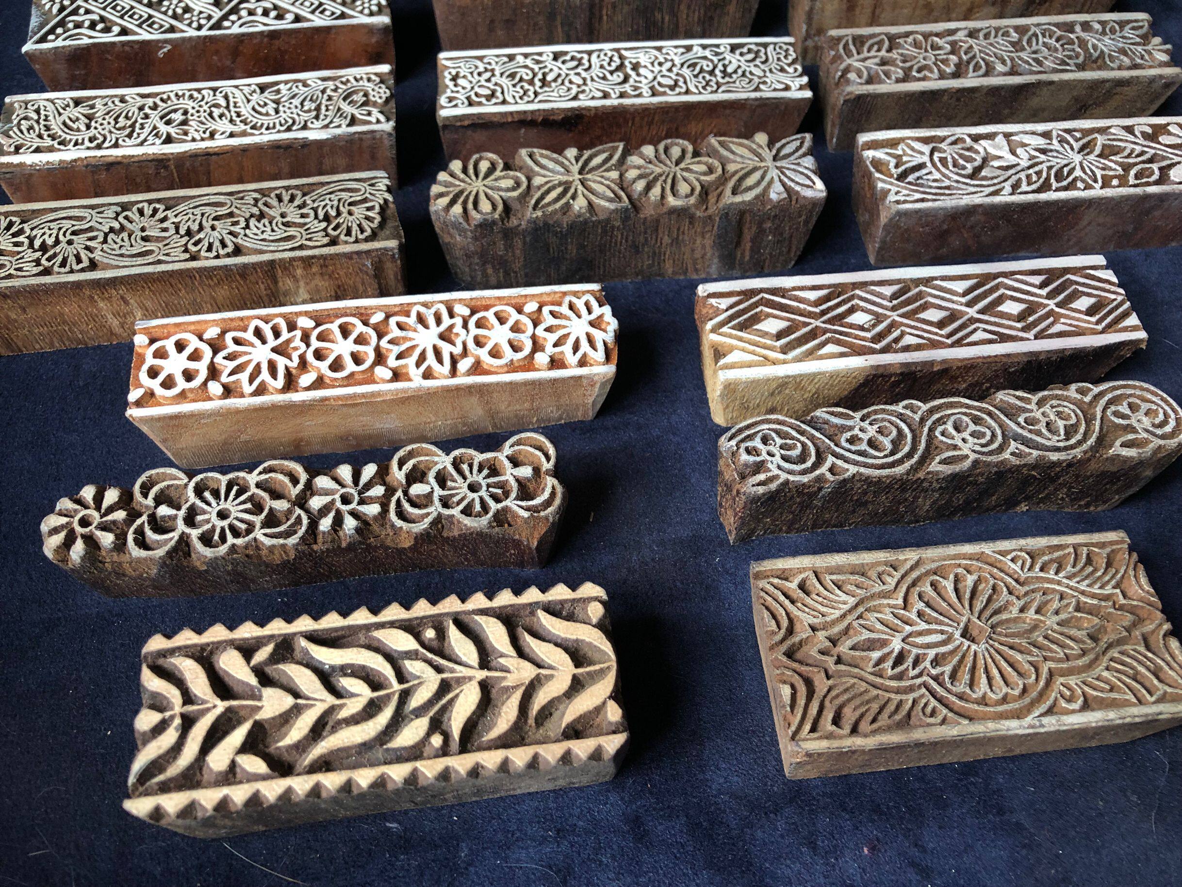 印章5月补货印度手工实木硬木杂木木刻摆件木雕