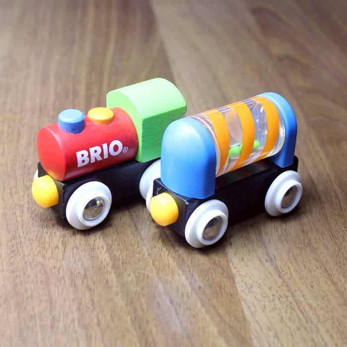 正品散货brio 启蒙火车组 糖果车厢 兼容宜家米兔木质轨道 微瑕