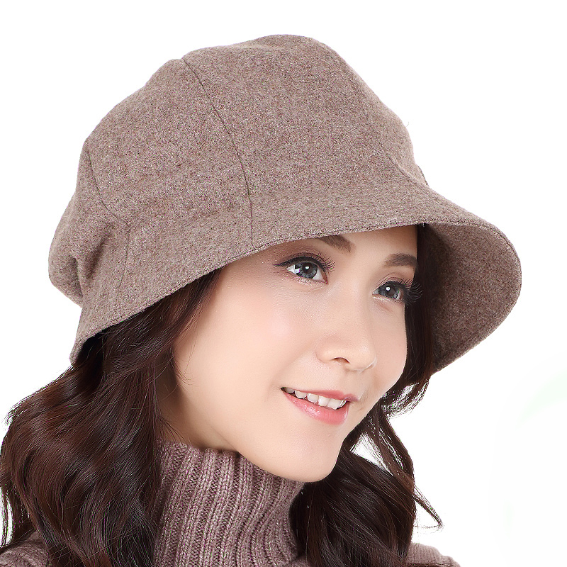 帽子女春秋时尚韩版潮百搭女士洋气妈妈40岁女式卷边遮阳太阳帽夏