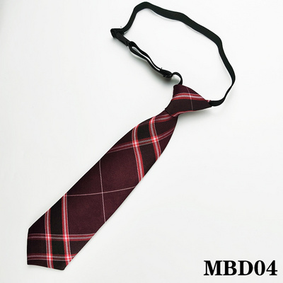 短款jk领带松紧带免打格子棉冰淇淋林学院领带