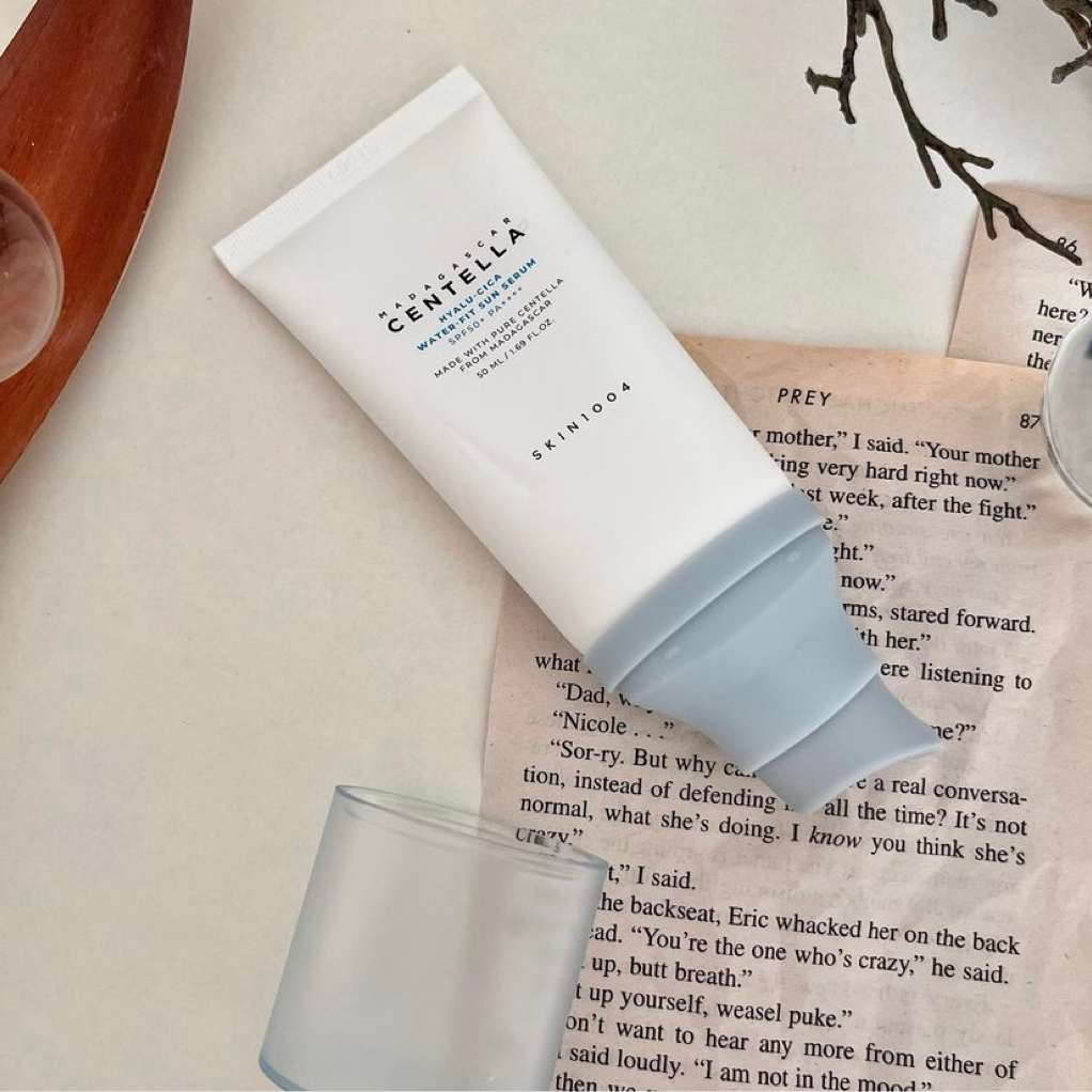 在途滋润清爽韩国skin1004精华防晒霜保湿不黏自然防晒霜