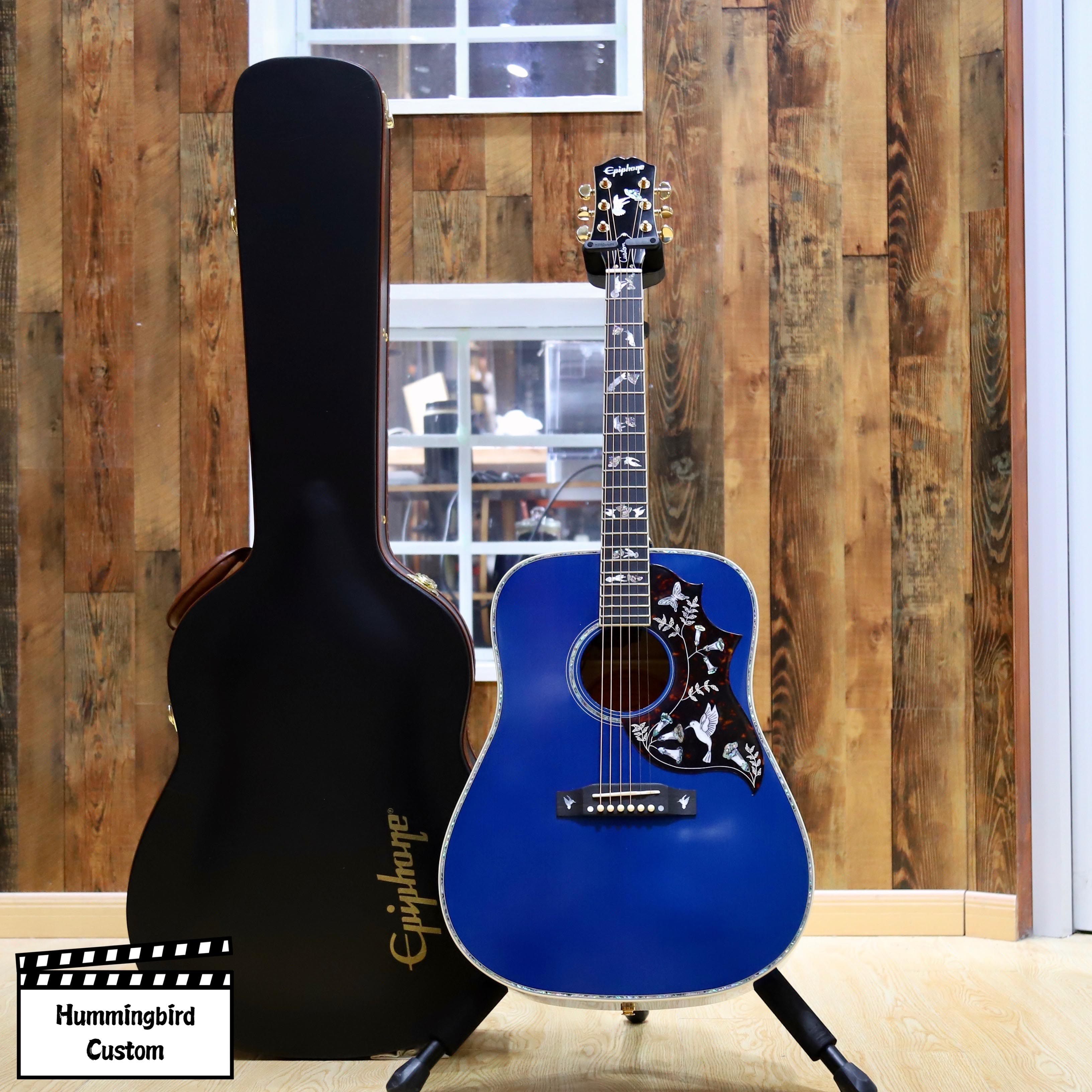 预售epiphone限量custom蜂鸟j45j200parlor全单民谣吉他-民谣吉他