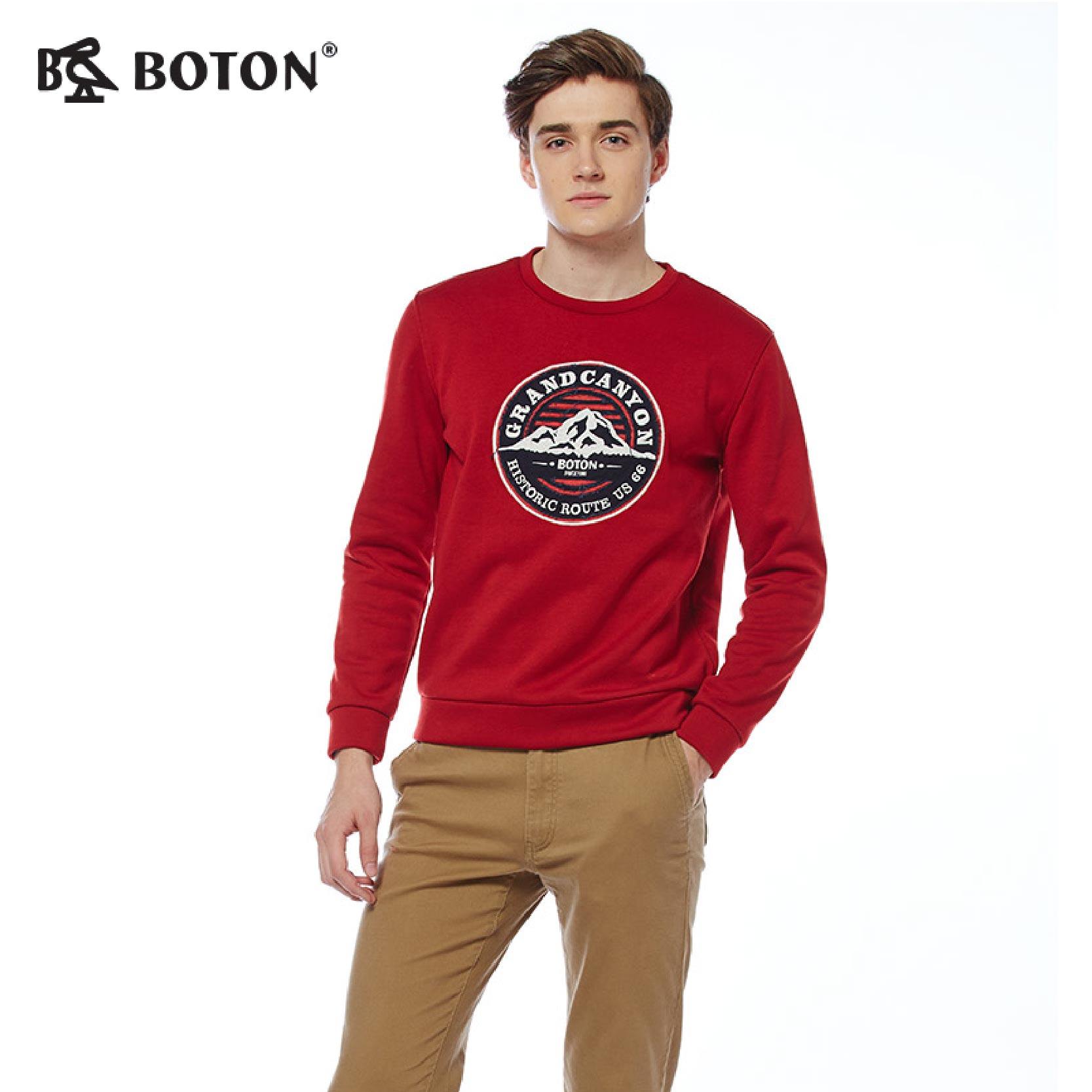 波顿boton春秋款冬冬季时尚套头毛衣修身纯色针织衫