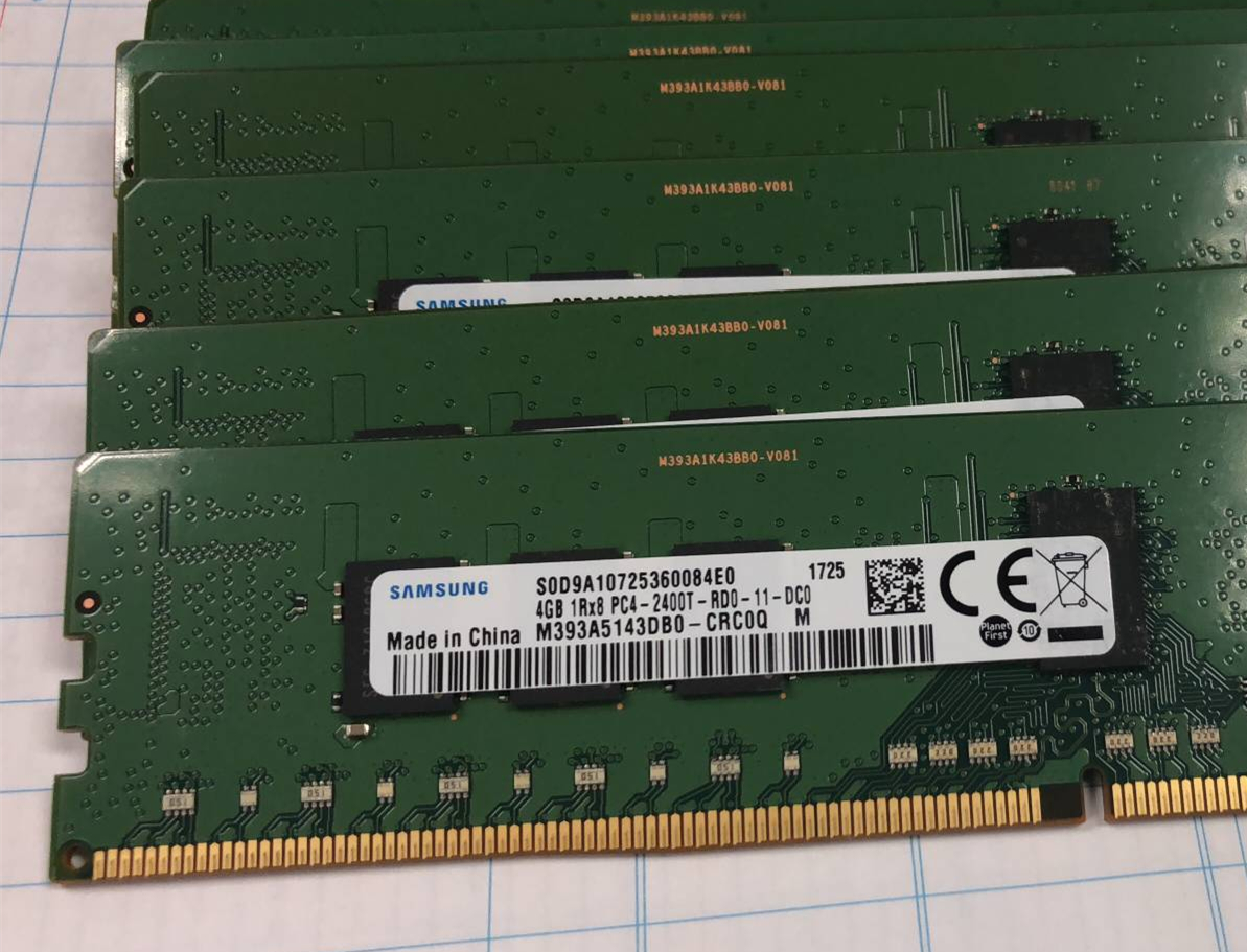 三星4g1rx8pc42400trd011dc0ddr4eccrdimm服务器内存内存