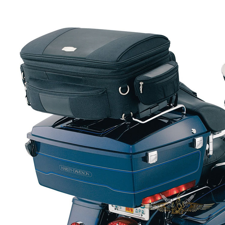 黑金定制kuryakyn哈雷箱包顶箱行李35050055摩托车尾箱
